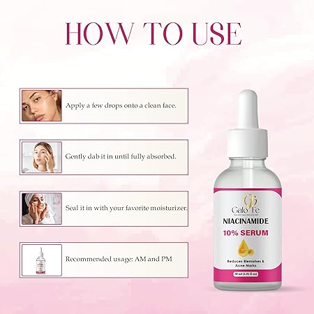 Niacinamide 10% Serum, Reduces Blemishes and Acne Marks, Face Serum, 30 ml