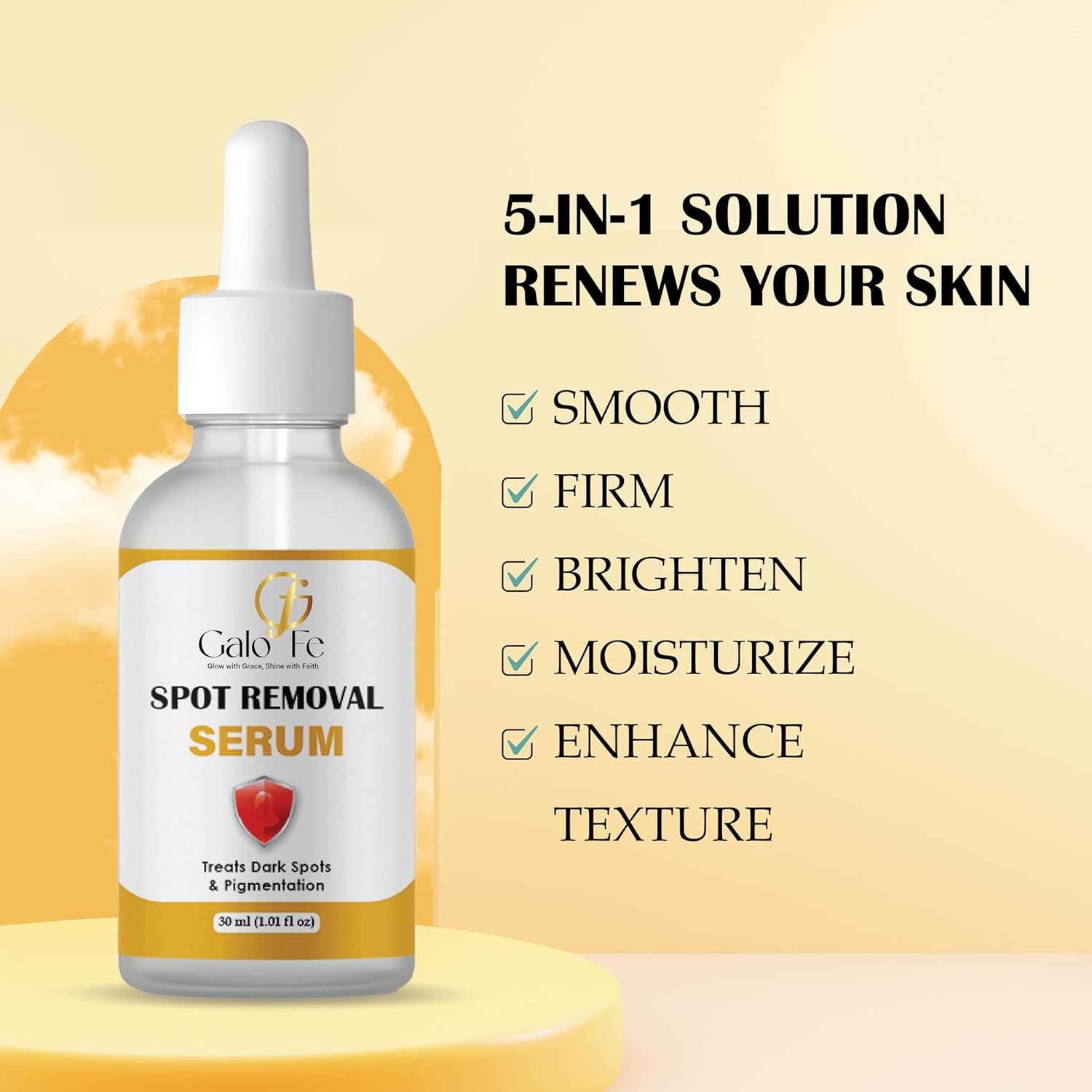 Galo Fe Spot Removal Serum, Dark Spot Correction, Skin Brightening, Alpha Arbutin 2%, Liquid, 30 ml
