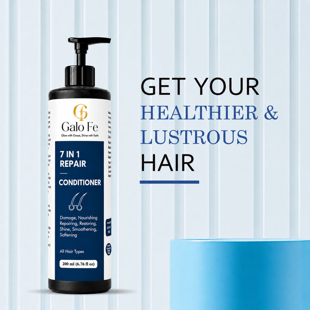 Galo Fe 7 in 1 Repair Conditioner, Rice Water Infused, Paraben & Sulphate Free, Colour Safe, for All Hair Types, 200 ml
