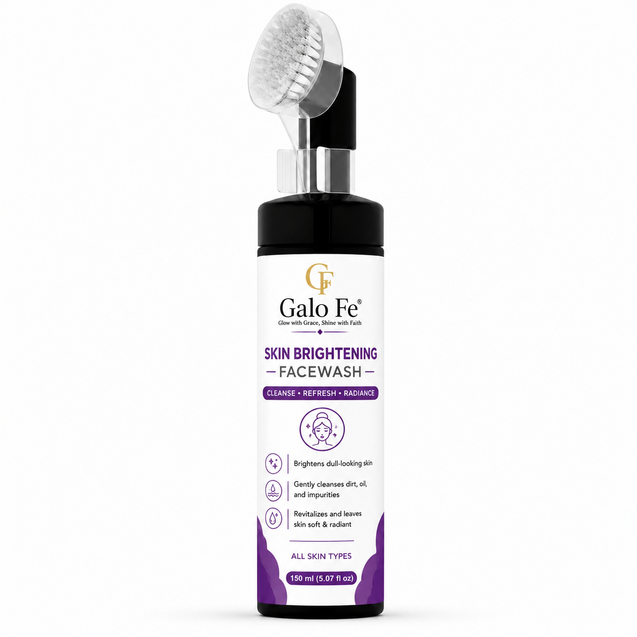 Galo Fe Green Tea Face Wash 150ml | Deep Cleansing Face Cleanser for Oil, Dirt & Impurities | Refreshing & Hydrating Daily Face Wash | Suitable for All Skin Types | Men & Women (Skin Brightening)